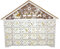 Weihnachtsholzhaus Adventskalender LED LEGED SNOWFLAKE RENSTEER Szene Countdown Ornament Mit Großer Schubladenbox
