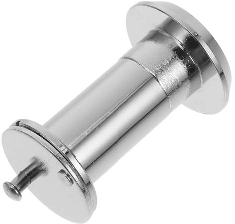 NUOBESTY 220 Door Mirror Cat Eye Door Viewer Security Door Cat-Eye Peephole Terminal Hole for Security for Doors Peephole Viewer Protector Peep Hole for Door Ring Peephole Zinc Alloy Silver