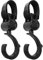 Pack of 2 Pram Hooks for Changing Bags, Pram Hooks, Bag Hooks, Trailer for Pushchairs in Universal Fit, Practical Pram Accessories