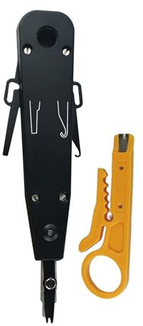 Uqezagpa Kabelabisolierung, RJ11, RJ45, Telekommunikation, Telefon, Kabel, Stanzen, Netzwerk-Werkzeug-Kits, Crimpwerkzeug, ergonomisch