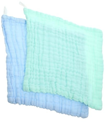 Sosoport 2 Piezas Baberos Soft Burp Cloths Tapa Infantiles Paños para Eructar Bebés Paño para Escupir Leche Suave Toalla Calmante Infantil Lavar Toallita De Bebe Algodón