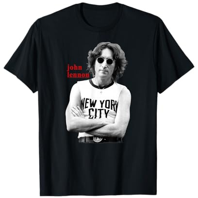 Offiziell John Lennon 70er Peace Retro Vintage Pop T-Shirt
