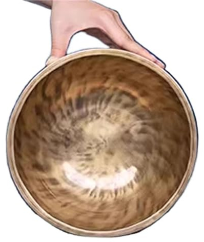 Tibetische Klangschal Handgemachte Klangschale, verdickte Vollmond-Klangschale, Meditation, Yoga, Klangschalen, Klangheilungsinstrumente(30-31CM)