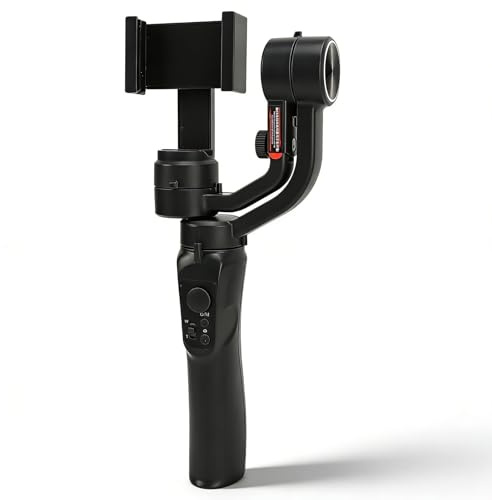 Stabilisateur Portable Téléphone 3 Axes, Suivi Intelligent, avec Trépied, Batterie Longue Durée - Compagnon Idéal pour Vidéo et Streaming, Contrôle Application Mobile