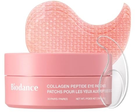 BIODANCE Patch Occhi al Collagene e Peptidi, Trattamento Antirughe per Contorno Occhi e Linee del Sorriso, Maschera Occhi per Linee Sottili e Borse, Skincare Coreana (60 pezzi)