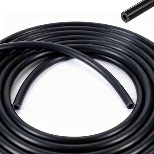 6 m Tuyau Silicone (Diamètre Intérieur 5 mm, Diamètre Extérieur 10 mm) | Durite Silicone Tuyaux à Vide Haute Température et Haute Performance pour Moteur Radiateur de Véhicule