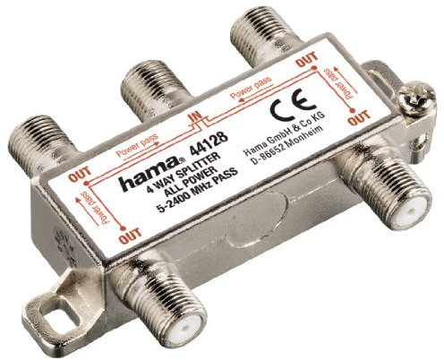Hama Ripartitore satellitare 4 uscite, completamente schermato