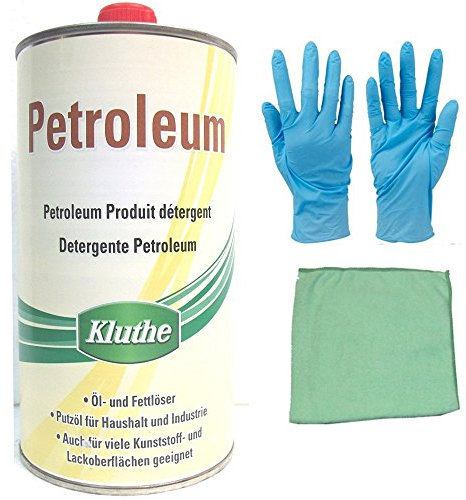 Petroleum inkl. Microfasertuch zum Auftragen (Petroleum 1 Liter)
