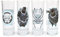 Marvel EV-20729 Lot de 4 verres à shot Black Panther, 4 unités (lot de 1), 4