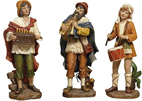 Set 3 Figuras músicos Belén 15 cm de resina by paben
