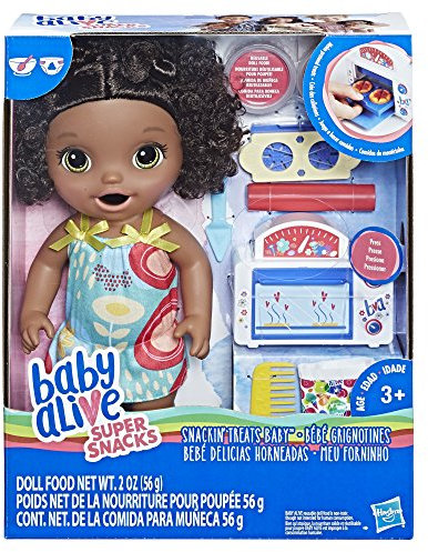 Baby Alive Four Magique-Poupee Cheveux Noirs Horno mágico – Muñeca de Pelo Negro, Color Variado. (Hasbro e2099)