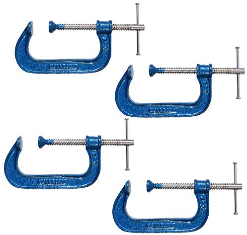 4X Heavy Duty 4 Malleable G Clamps - Large Grip/Vice Wood Metal Joinery Welding DIY