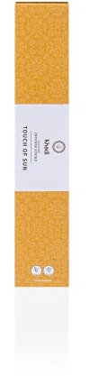 khadi Touch of Sun Ayurvedische Räucherstäbchen, Samtiger & sinnlicher Duft, 100% natürlich & vegan, Handarbeit aus rein natürlichen pflanzlichen Ölen, Harzen & Kräutern, 15 g