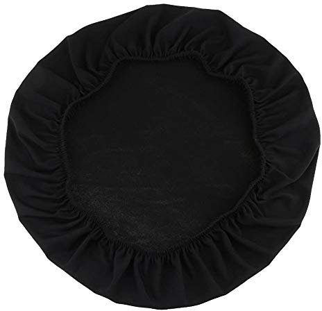 POFET Lot de 5 housses de chaise extensibles en élasthanne pour chaise de salle à manger, mariage, housse de chaise amovible, extensible, lavable – Noir