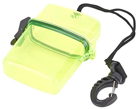 Diving Dry Box, transparente schwimmende wasserdichte Unterwasser-Kunststoffbox Wasserdichte Tauchversiegelung Trockene Aufbewahrungsbox mit Seilhaken zum Surfen im Kanukajak(Transparentes Gelb)