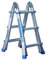 Klappleiter Teleskopleiter Stehleiter 4x3 Mehrzweckleiter Alu Leiter