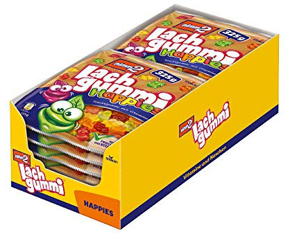 nimm2 Lachgummi Happies (12 x 325g) / Fruchtgummi mit Fruchtsaft und Vitaminen