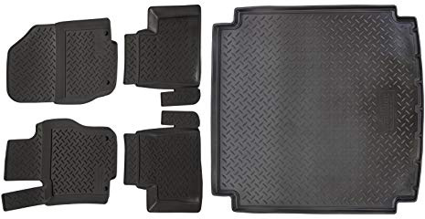 J&J AUTOMOTIVE | Allwetter TPE Gummimatten + Kofferraumwanne Set Für M W164 2005-2011, Antirutsch, Passgenau, Rand 2-4cm, Schwarz