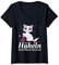 Damen Mir Reichts ich Geh Häkeln | Häkeln Weil Mord Falsch Ist T-Shirt mit V-Ausschnitt