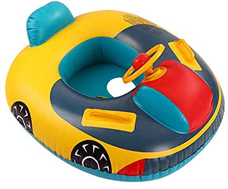 IPENNY Anneau de Natation pour Bébé Bateau Gonflable Siège Entraînement pour Enfants Volant Jouets, 1-5 Ans