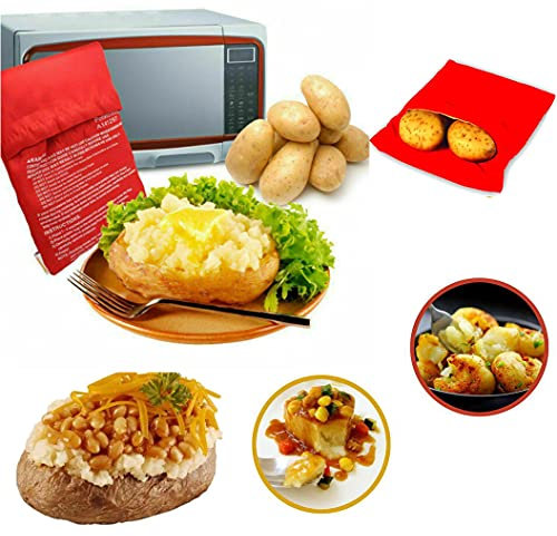 Jacket Potato Express Microwave Cooking Bag -Baked Potato Bag in 4 Mins, Reusable & Washable (2)