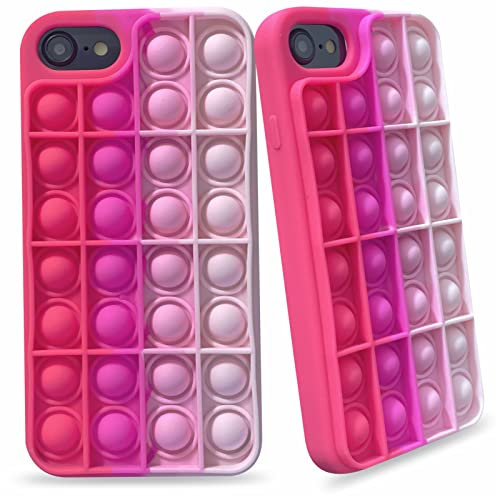 Poppets Phone Case, Pop iPhone 7 Case, iPhone 8 Case Poppet, Pop iPhone Case, Fidget Phone Case for iPhone 6 7 8 SE2020, Poppet iPhone 6s Phone Case Anxiety Stress Relief Shockproof Silicone Case