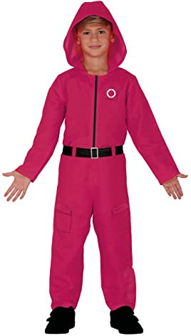 FIESTAS GUIRCA Costume da Gamer Cappuccio Rosso per bambino Taglia 7-9 Anni