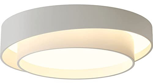 Nordic Double Border Design Unterputz Deckenleuchte 15,7 Zoll LED energiesparende 32W Deckenleuchte Eisen Runde Lampe Gehäuse Deckenbeleuchtung Verwendet in Geschäften, Bekleidungsgeschäfte