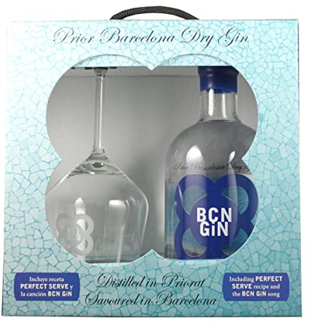 Aguavida Llops Miquel Barceló GIN BCN Dry Gin Prior Barcelona Geschenkbox 0.70 Liter