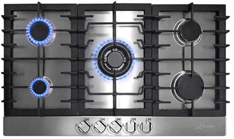 Kaiser Grand Chef 86cm Gas Hob | Stainless Steel 5 Gas Burner Cooktop