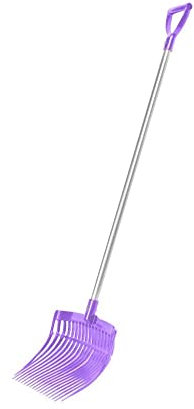 KM Elite Purple Aluminium Shavings Fork, 115cm, 1 Piece, Farm & Garden