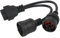 Keenso 1 Stück ABS J1939 J1708 auf 16 Pin Adapter 11,8 Zoll OBD2 Diagnosekabel für SAE J1939, SAE J1708, KWP2000, PWM, VPW Autoversicherung & Autoreparatur