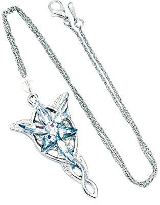 B.a.u.q.o.o. Collana Di Arwen Signore Degli Anelli Stella Del Vespro Gadget Aragorn Ciondolo Colore Argento Idea Regalo Natale Fantasy Cosplay
