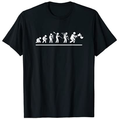 Evolution Guitar Player Man Rock Country Music - Gitarre T-Shirt