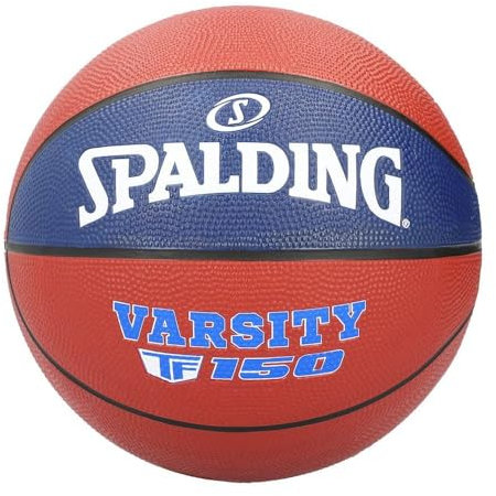 Spalding - LNB TF-150 - Basketball - Größe 5 - Basketball - Zertifizierter Ball - Gummi - Blau/Rot - Outdoor - Hervorragender Grip - Sehr widerstandsfähig