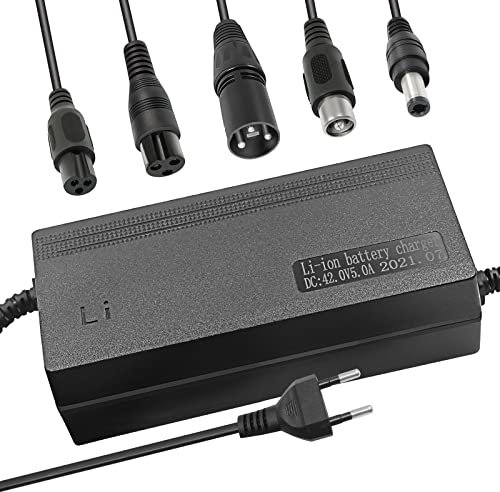 42V 5A Li-ion Ladegerät Mehrere Stecker PowerFast 3-Prong Inline Stecker Für 36V Pocket Mod Sport Mod für Elektroroller 10S