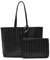 Lacoste Damen Nf4344ze Tasche, Monogram schwarz grau, Einheitsgröße