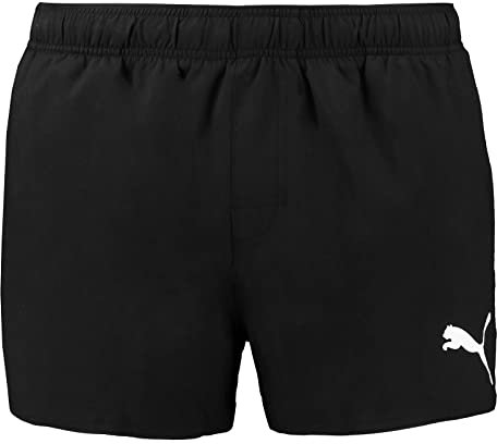 PUMA Herren Badehose Kurze Badeshorts Männer schnelltrocknend Größen XS - XXL, Farbe:Black, Bekleidungsgröße:XS