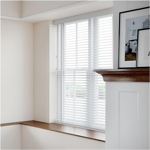 AviiSo Roller Window Shade Faux Wood Wooden Venetian Blinds Blind for Door Window Kitchen, 50mm Slats Horizontal Blinds with Tapes (Size : 70x170cm(27.5x63.0))