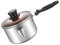 PRETYZOOM Fettsiebtopf Creme backen topf Fettabscheider Sieb K?se brunnen topf Fett sieb pfannenwender flache Pfanne Kochgeschirr Suppentopf gebraten Filter Holzgriff Splitter