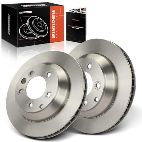 Frankberg 2x Bremsscheiben Bremsscheibe Hinten Links Rechts Kompatibel mit Q7 4LB 3.0L-5.9L 2006-2015 Toua.reg 7L6 7L7 7LA 3.0L-6.0L 2002-2010 Cay.enne 92A 3.0L-4.8L Replace# 7L6615601D
