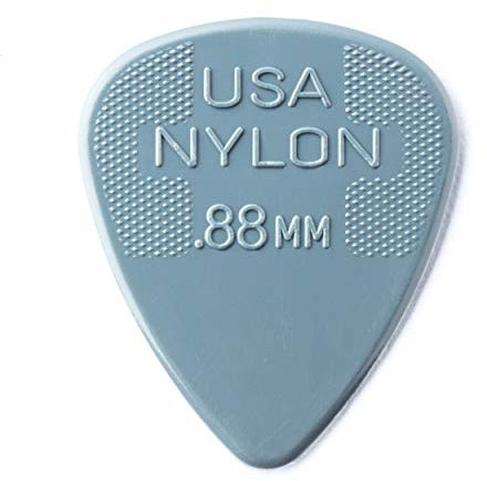 DUNLOP Nylon Standard 0,88 mm grau, 24er Pack Plektren (44F088)