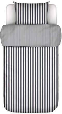 Marc O' Polo Satin-Bettwäsche-Garnitur Classic Stripe Farbe Navy Größe 155x220+80x80