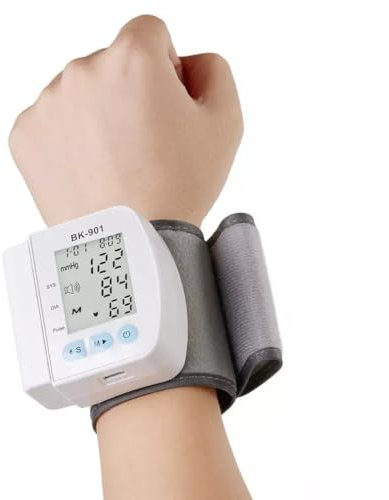 Digital LCD Automatic Wrist Blood Pressure Measurement Pulse Monitor Heart Beat Meter Pulse Oximeter Sphygmomanometer