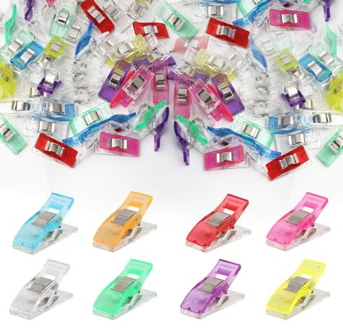 50 PCS Pinces à Coudre, Pince Couture Clip, Pince de Couture pour Tenir Le Tissu, Pince pour Couture, Idéal pour la Fixation de Textiles, Bricolage et Projets de Couture
