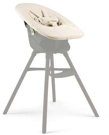 Ziza Newborn Neugeborenenaufsatz für Hochstuhl Beige - Speziell für den Ziza Hochstuhl zur Nutzung ab Geburt, 5-Punkt-Gurt für optimalen Halt, Aus Polyester