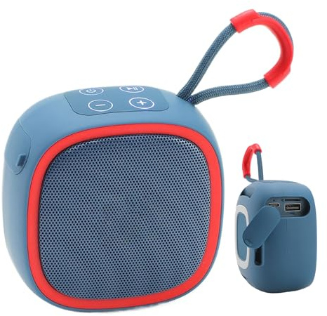 Jubilofex Petit haut-parleur portable étanche sans fil - Son stéréo léger - Gadgets techniques électroniques pour voyage, cuisine, piscine, fête, camping