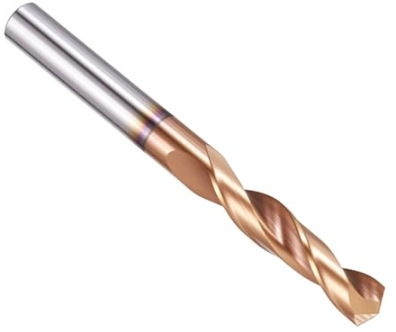 PATIKIL 5mm Drill Bit, Carbide Twist Jobber Bits Straight Shank 130° for Drilling Hard Metal Alloy Steel Stainless Steel Titanium Alloys - 1 Pack