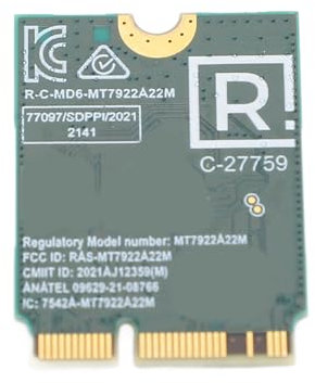 VBESTLIFE WiFi 6E RZ616 Wireless Card, M.2 WiFi6E Laptop Module with Bluetooth 5.2, 5374Mbps Tri Band WiFi Chip Adapter, for Wins 10 11