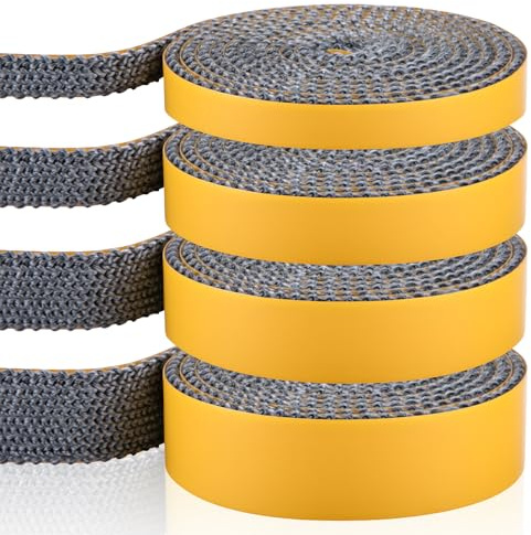 Kamin Dichtband Selbstklebend - Rauchdichte und feuerfeste Ofendichtschnur für Kamintür, Ofenrohr & Smoker (2mm x 15mm x 3m)
